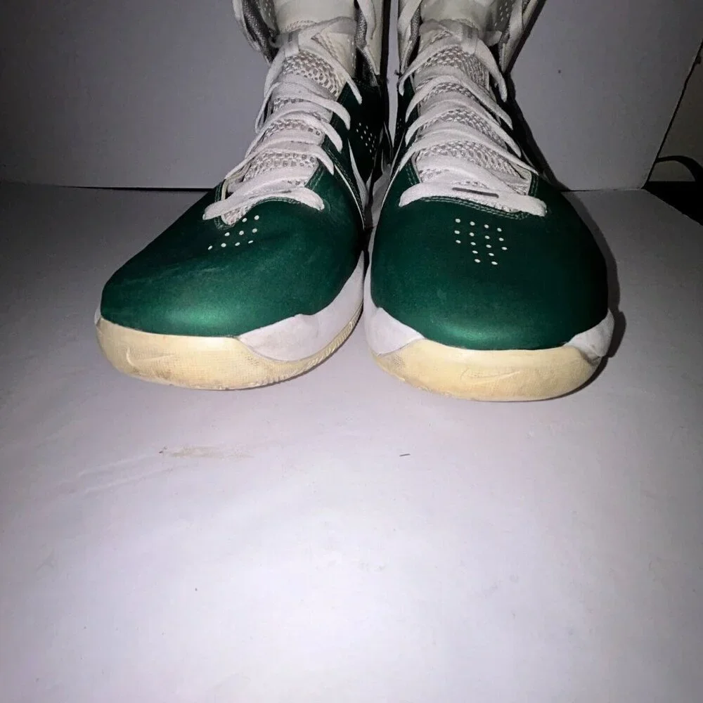 Nike Hyperdunk Leather Basketball Shoes Flywire 407627 Green 2010 Men's Size 16 - Picture 4 of 16